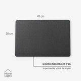 Set 4 Individuales Gris Carbón Home Logics 1 un