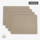Set 4 Individuales Beige Natural Home Logics 1 un