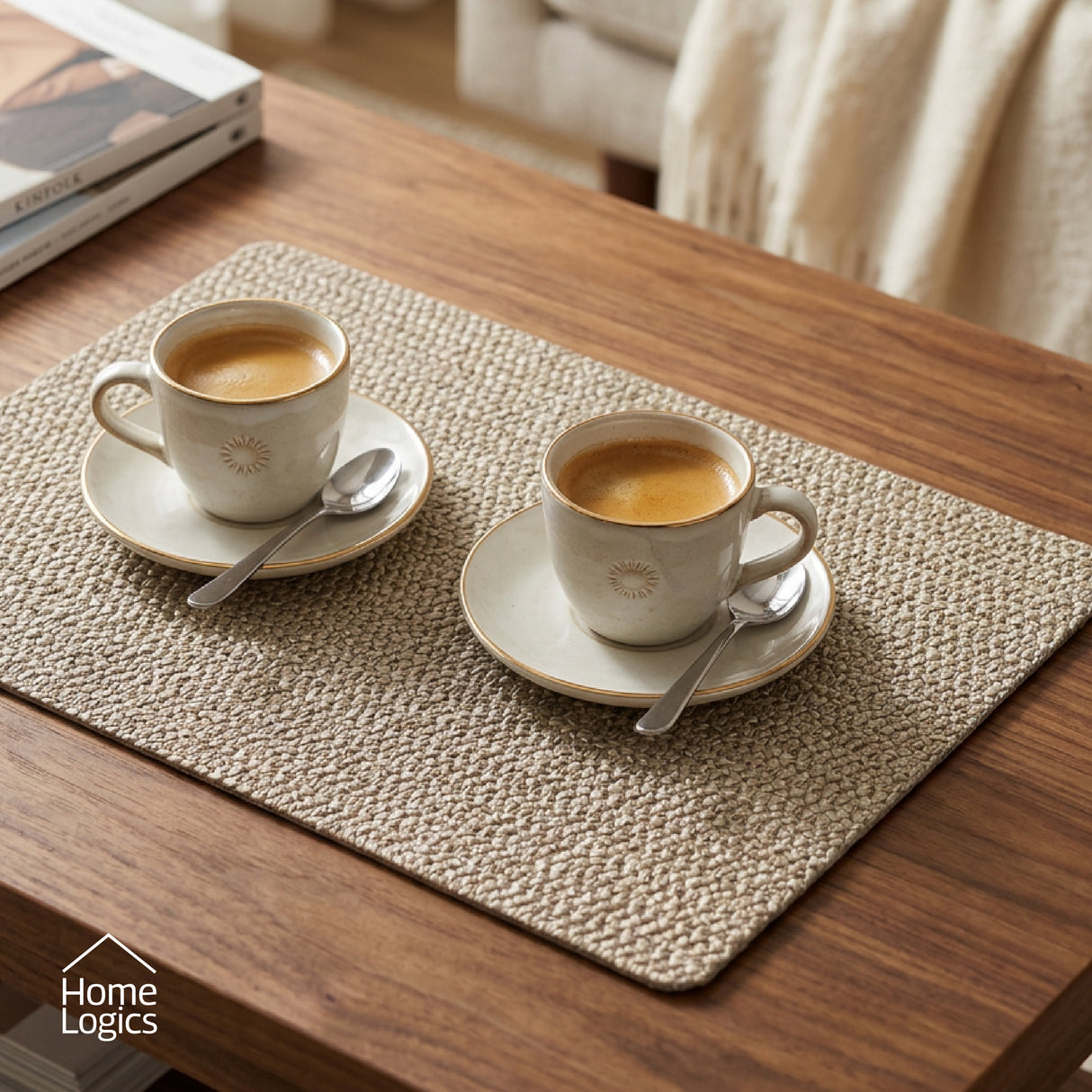 Set 4 Individuales Beige Natural Home Logics 1 un