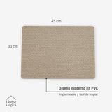 Set 4 Individuales Beige Natural Home Logics 1 un