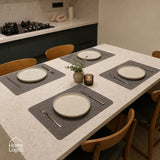 Set 4 Individuales Gris Piedra Home Logics 1 un
