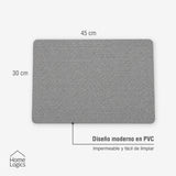 Set 4 Individuales Gris Piedra Home Logics 1 un