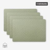 Set 4 Individuales Verde Salvia Home Logics 1 un