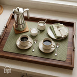 Set 4 Individuales Verde Salvia Home Logics 1 un