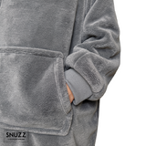 Poleron Manta Sherpa Gris Snuzz Loungewear 1 un
