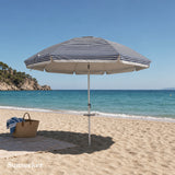 Quitasol de Playa Gray Stripes 2.4m Sunseeker 1 un