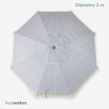 Quitasol de Playa Ibiza Light Gray 2m Sunseeker 1 un