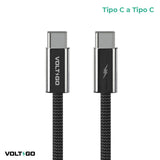 Cable USB-C a USB-C de Carga Rápida 1.5 m VoltGo 1 un