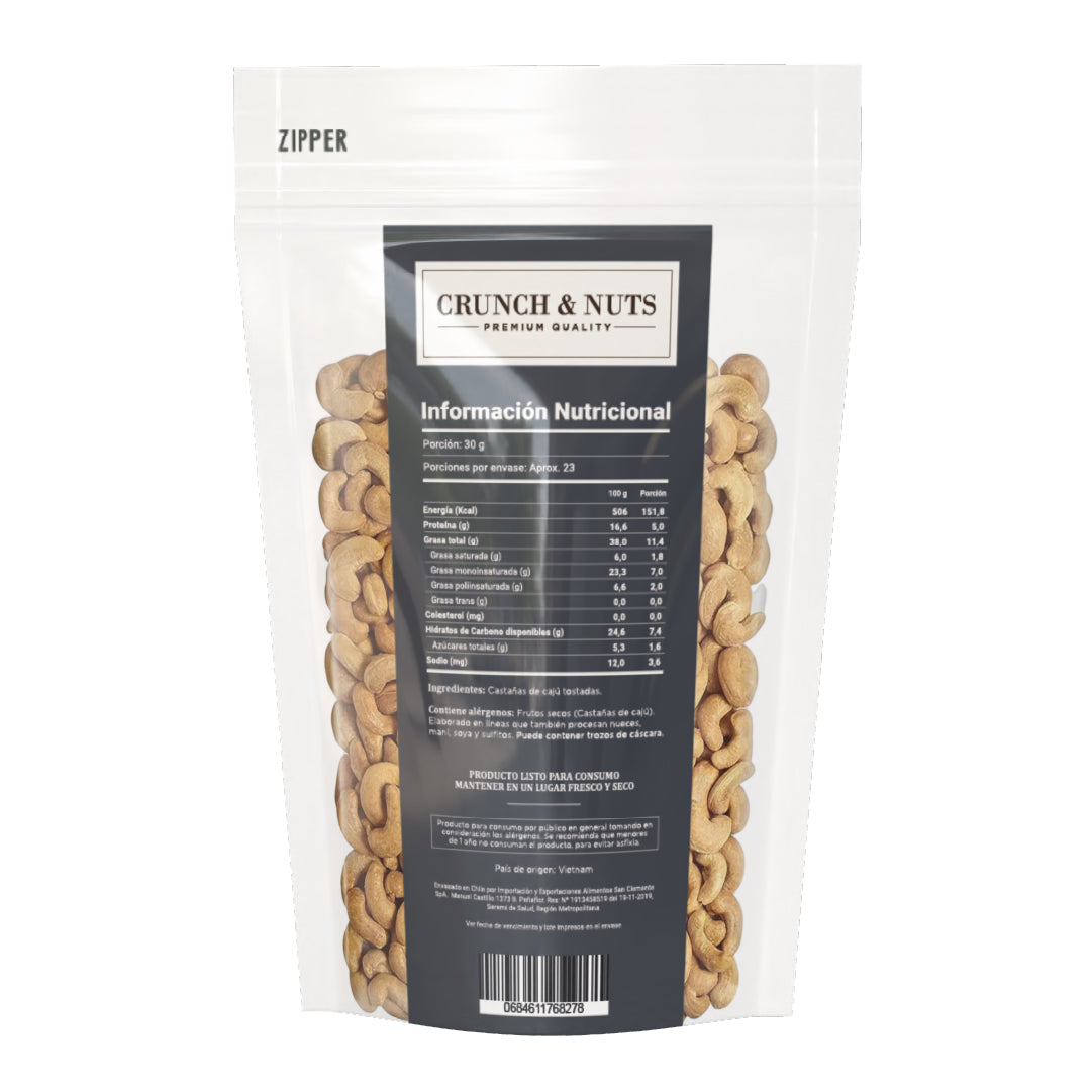 Castañas de Cajú Sin Sal Crunch & Nuts 700 g