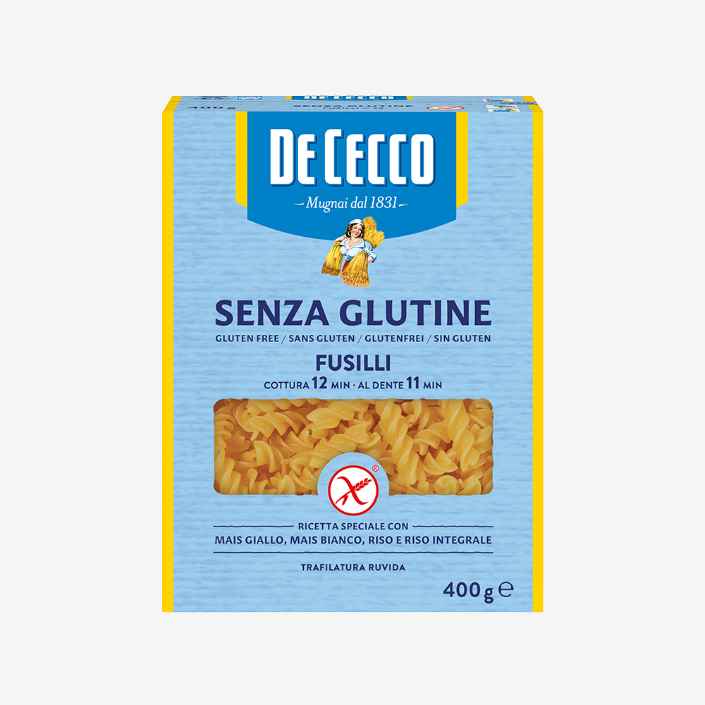 Pasta Fusilli Sin Harina de Trigo De Cecco 400 g
