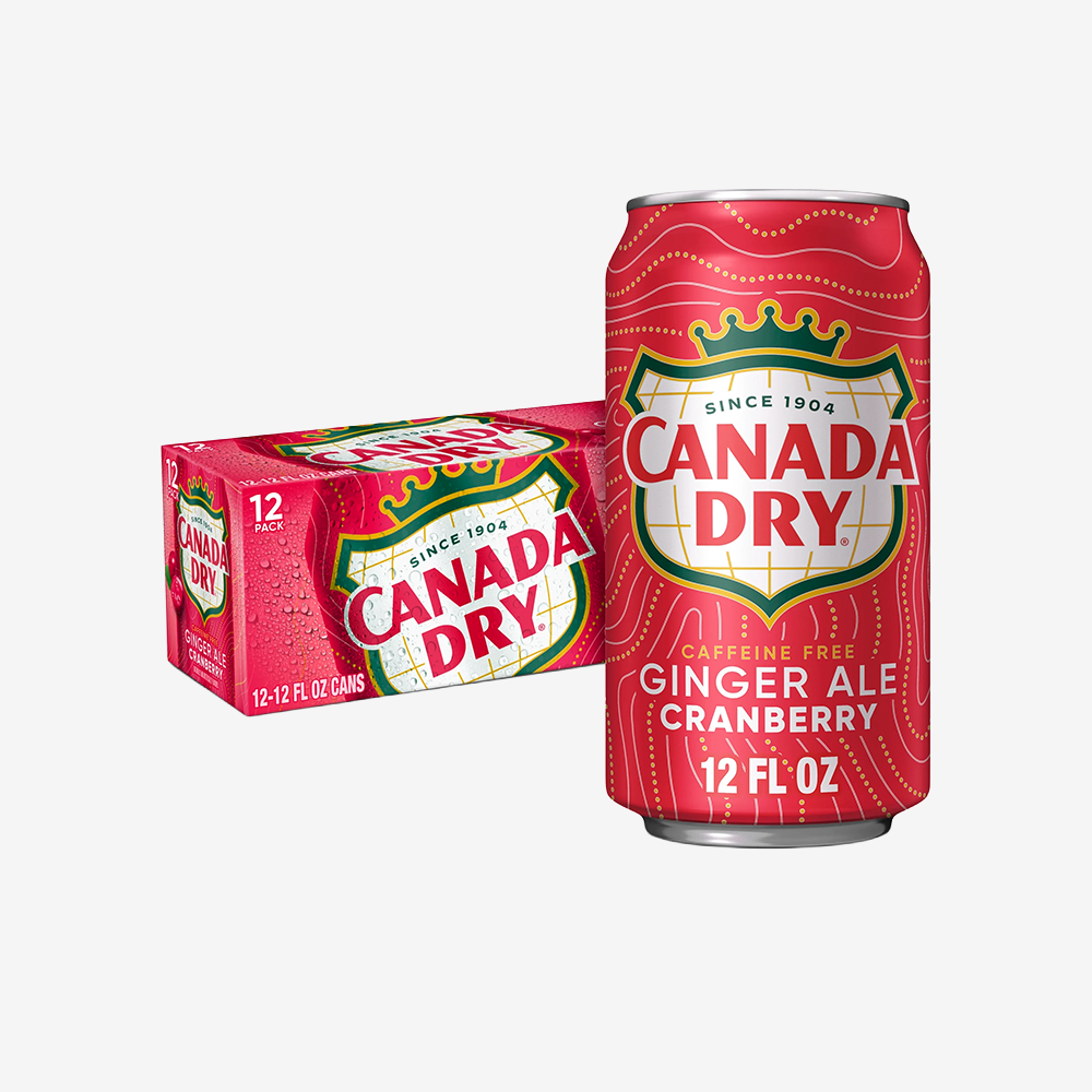 Bebidas Ginger Ale Cranberry Lata Canada Dry 12 x 355 ml