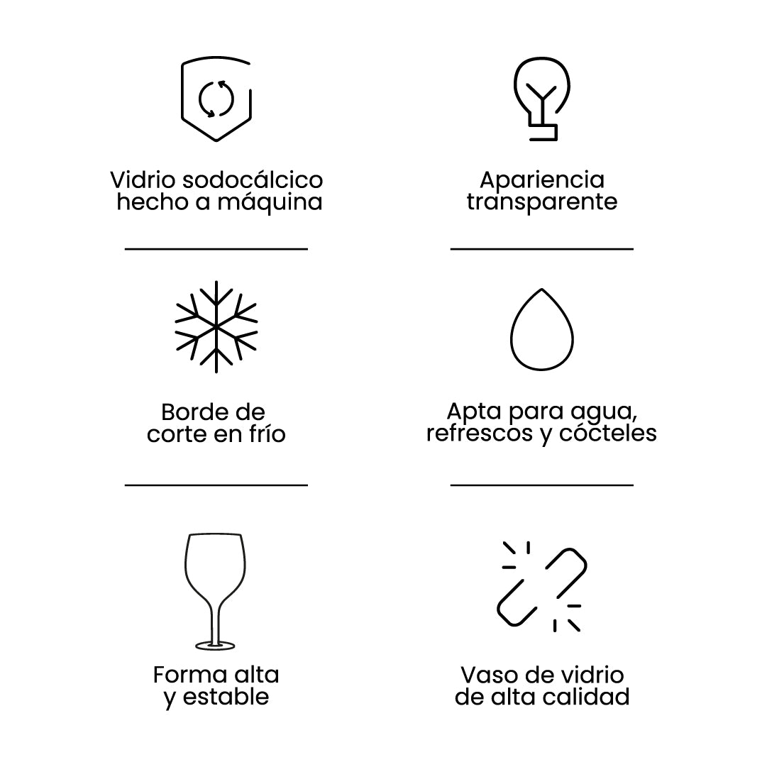 Set 6 copas de vino - Glint (480 ml)