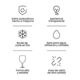 Set 6 copas de vino - Glint (480 ml)