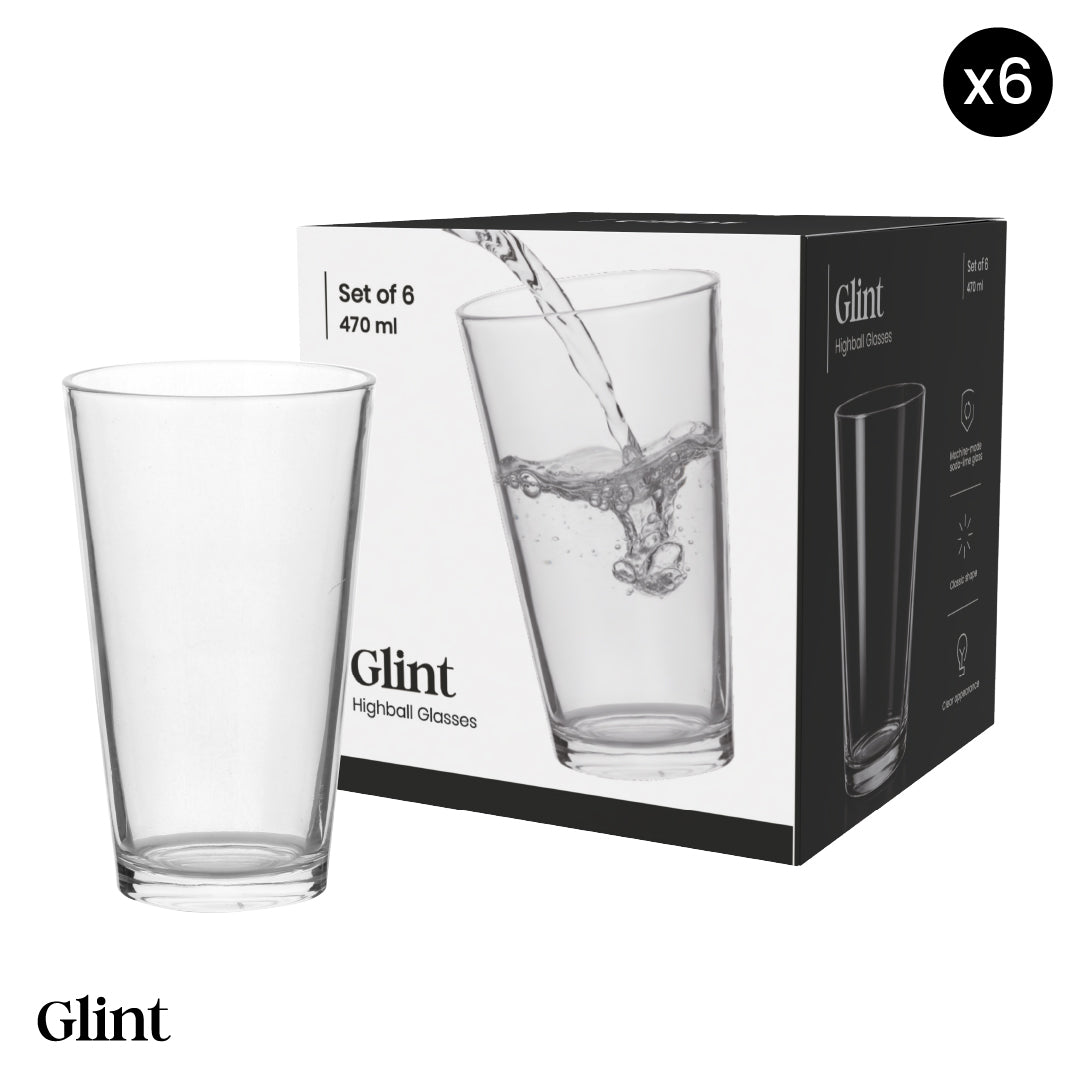 Set 6 vasos altos - Glint (470 ml)
