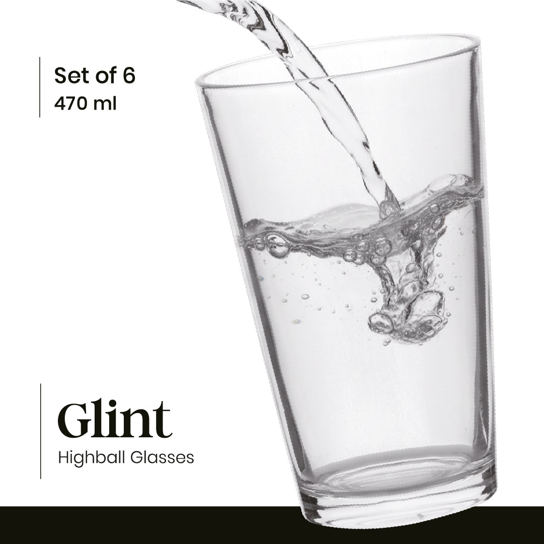 Set 6 vasos altos - Glint (470 ml)