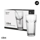 Set 6 vasos facetados- Glint (485 ml)