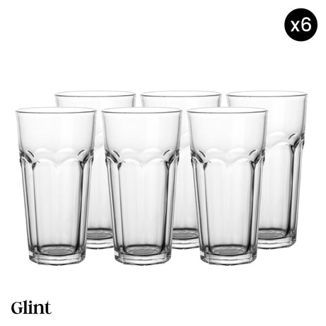 Set 6 vasos facetados- Glint (485 ml)