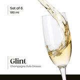 Set 6 copas de champaña - Glint (180 ml)