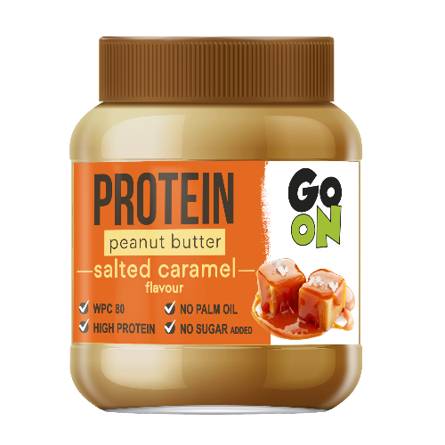 Mantequilla de Maní Proteína Caramelo Salado Go On Nutrition 350 g