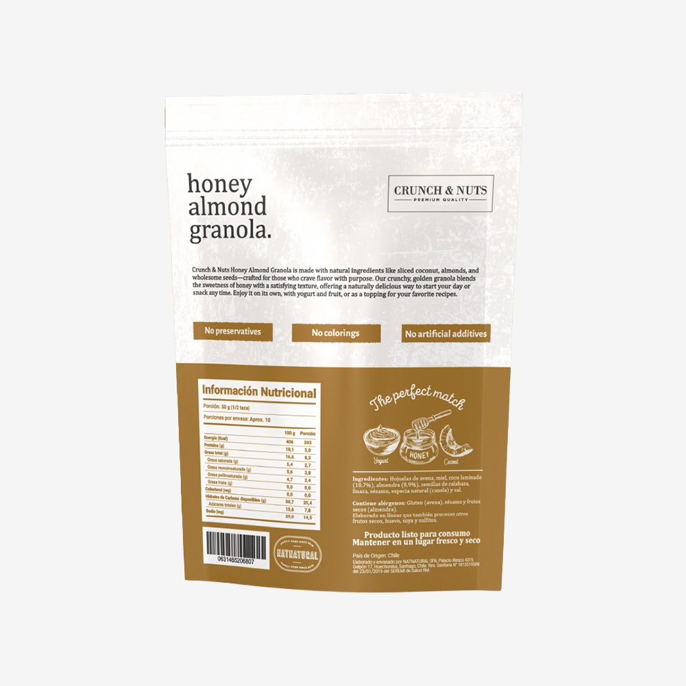 Granola Almendra Miel Crunch & Nuts 500 g