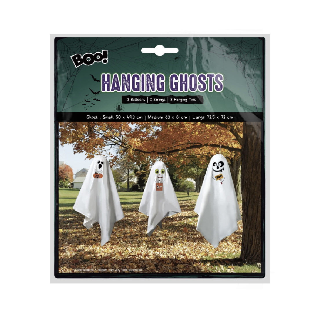 Fantasmas colgantes 63cm paquete de 3 1 un
