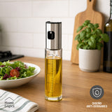Dispensador de Aceite Spray Vidrio Acero Inoxidable 100ml Home Logics 1 un