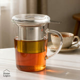 Taza Vidrio con Infusor Acero Inox 400 ml Home Logics 1 un