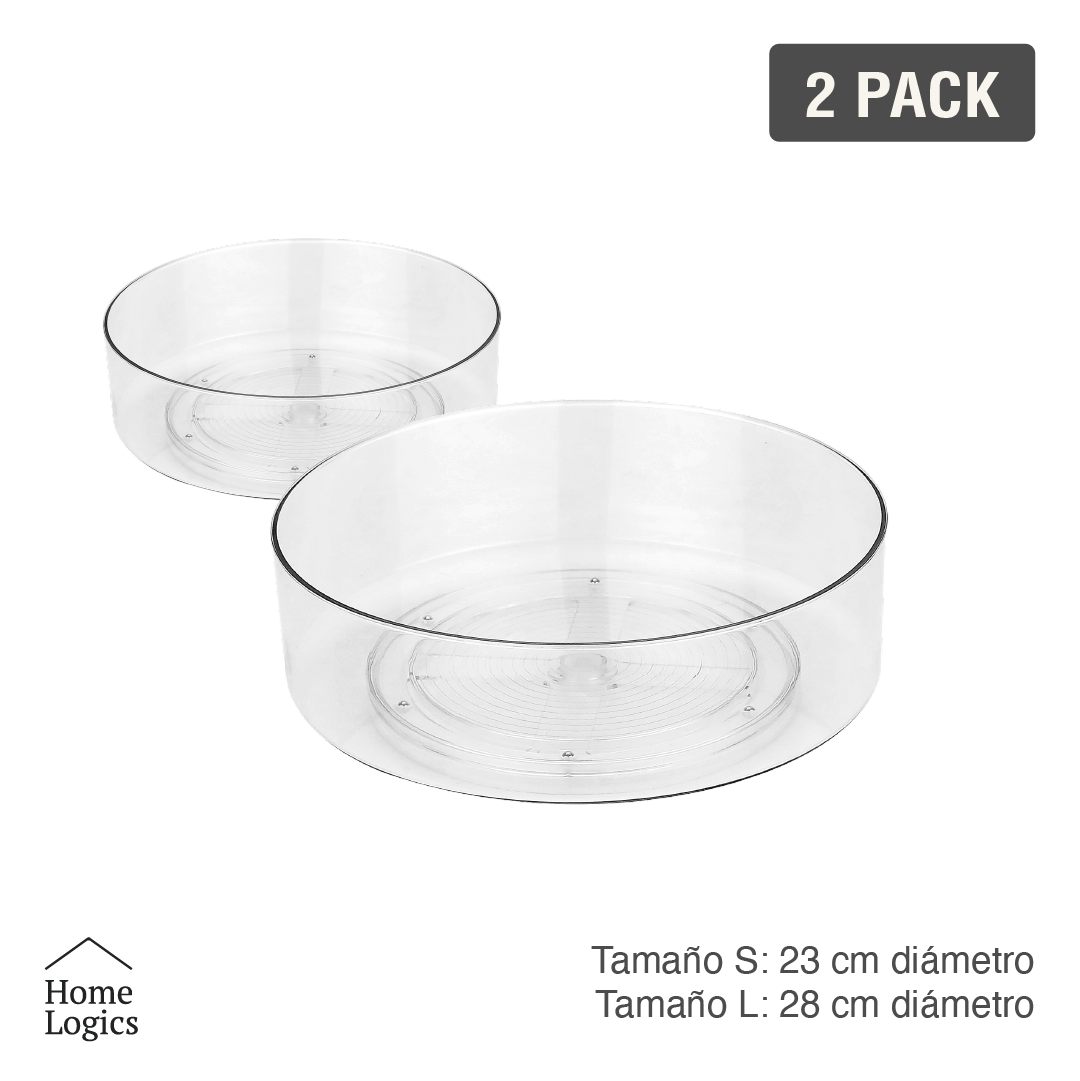 Set 2 Contenedores Circulares Home Logics 1 un