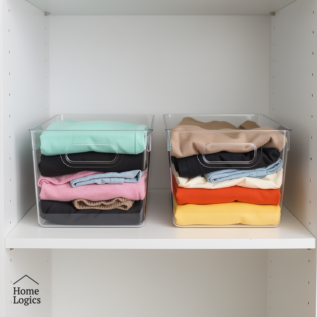 Set 2 Canastos Organizadores Home Logics 1 un
