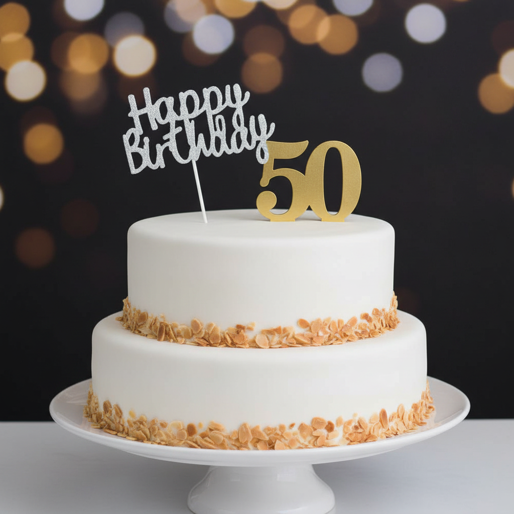 Set Decoración Fiesta Happy 50th Birthday 30 Personas 1 un