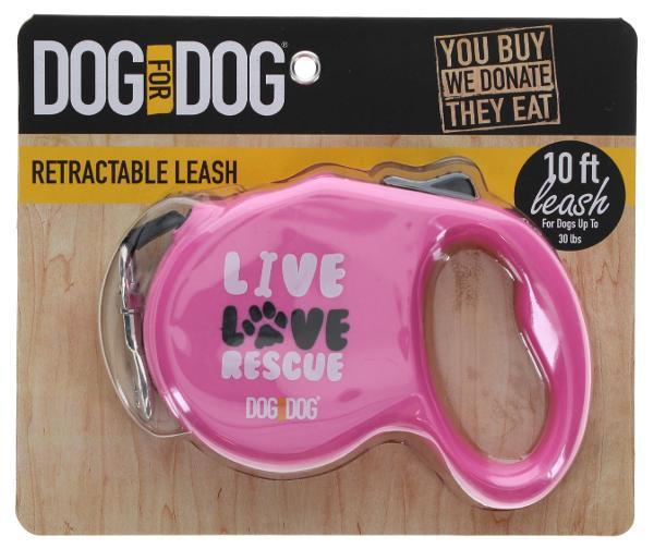 Correa Retráctil 3 M Rosado Dog For Dog 1 un