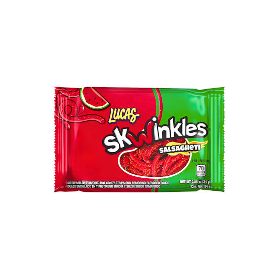 Caramelos Skwinkles Salsaghetti Sandía Picante Lucas 24 g