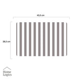 Set 4 Individuales Coastal Collection White Gray Home Logics