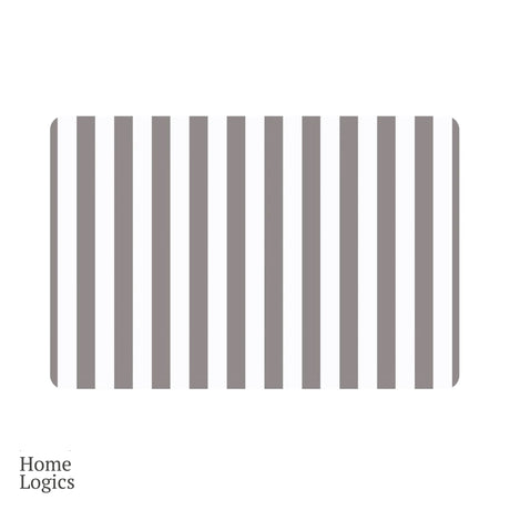 Set 4 Individuales Coastal Collection White Gray Home Logics