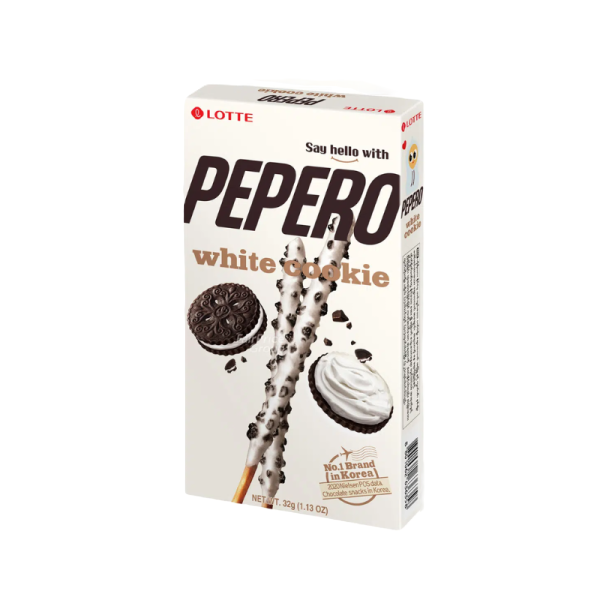 Palitos Bañados en Chocolate Blanco Pepero Lotte 32 g
