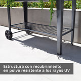 Jardinera de Metal con Ruedas SunnyYard 1 un