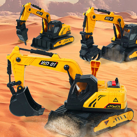 Retroexcavadora de Juguete con Luces y Sonido 1 un