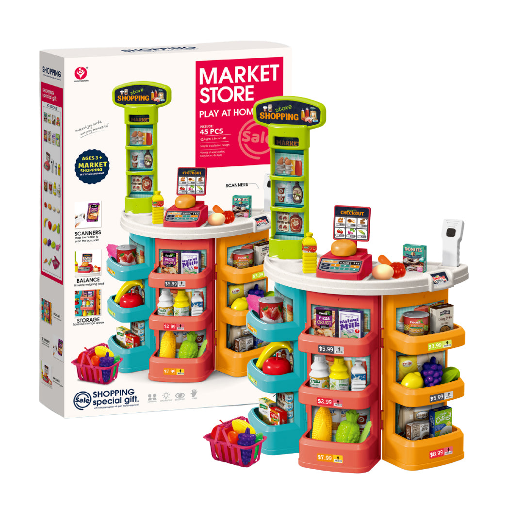 Juego Supermercado Infantil Market Store 44 Piezas 1 un