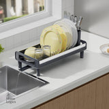Escurridor de Platos Mini Compacto Acero Inoxidable Home Logics 1 un
