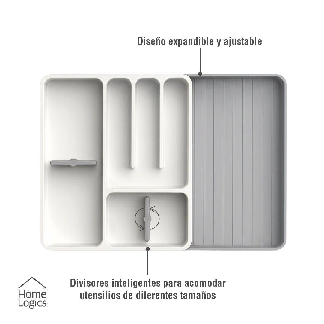Organizador Expandible de Cubiertos Home Logics 1 un