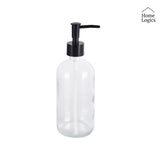 Dispensador Jabón Vidrio Transparente 450 ml Home Logics 1 un