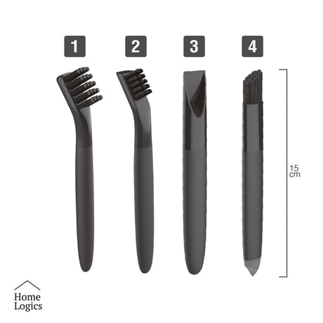 Kit 4 Cepillos Limpieza Detallada Home Logics 1 un