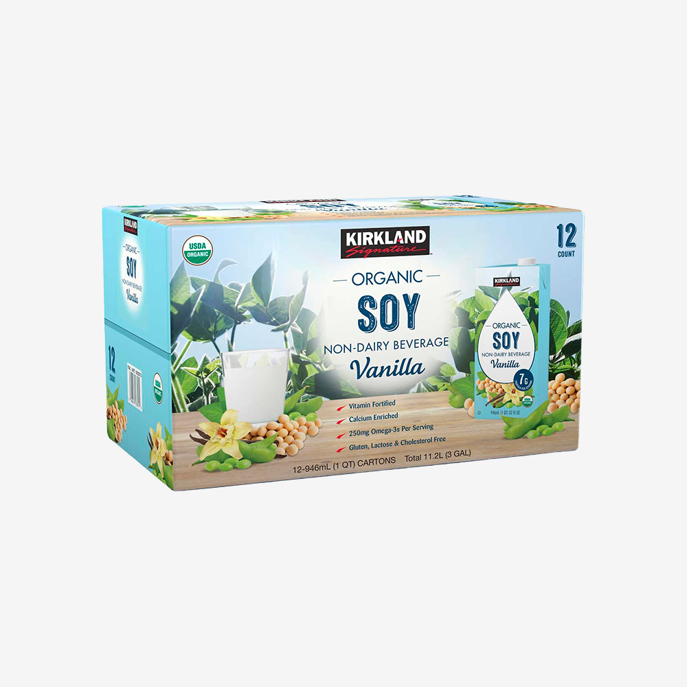 Bebida Vegetal de Soya Vainilla Kirkland 12 un x 946 ml