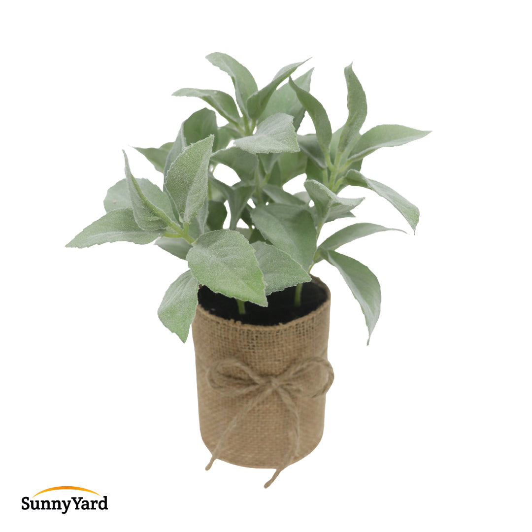 Planta Salvia Artificial con Macetero SunnyYard