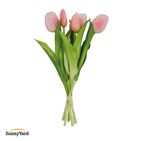 Ramo de Tulipán Pink Artificial SunnyYard 1 un