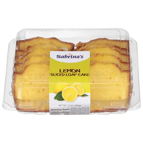 Lemon Sliced Loaf Cake Sabrina's 397 g