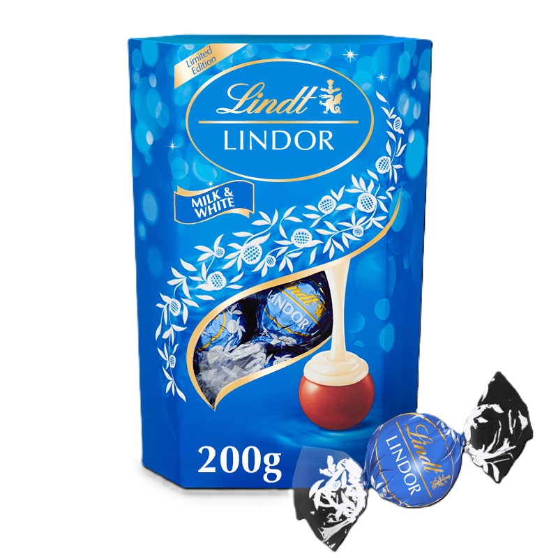 Chocolate Trufas Leche y Blanco Lindt  200 g