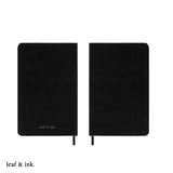Libreta Black Eco Leather 100 Hojas Leaf & Ink 1 un