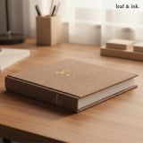 Albúm de Fotos Brown 200 Fotos 4"x 6" Leaf & Ink 1 un