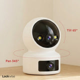 Cámara de Seguridad WiFi Interior Full HD Doble Lente Lockwise 1 un